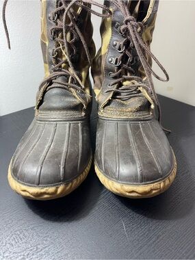 Vintage LaCrosse Duck Camo Boots Mens Size 11 Duck Hunting Pac Boots Made in USA